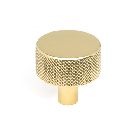 From The Anvil's Polished Brass 32mm Brompton Cabinet Knob