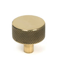 From The Anvil's Aged Brass 32mm Brompton Cabinet Knob