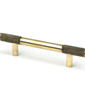 From The Anvil's Aged Brass Half Brompton Pull Handle