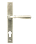 From The Anvil's Satin Marine SS (316) Newbury Slimline Lever Espag. Lock Set
