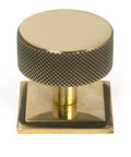 From The Anvil's Aged Brass 38mm Brompton Cabinet Knob