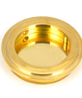 From The Anvil's Polished Brass Art Deco Round Pull