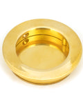 From The Anvil's Polished Brass Plain Round Pull