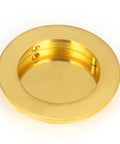 From The Anvil's Polished Brass Plain Round Pull