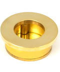 From The Anvil's Polished Brass Round Finger Edge Pull