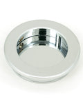 From The Anvil's Polished Chrome Plain Round Pull