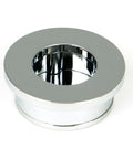 From The Anvil's Polished Chrome Round Finger Edge Pull