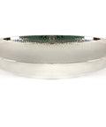 From The Anvil's Hammered Nickel Oval basin