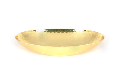 From The Anvil's Hammered Brass Oval basin