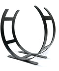 From The Anvil's Matt Black Curved Log Holder