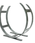 From The Anvil's Pewter Patina Curved Log Holder