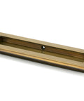 From The Anvil's Aged Brass Art Deco Rectangular Pull