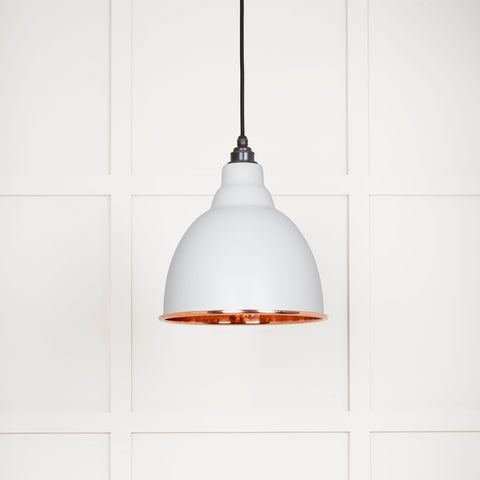 Hammered Copper Brindley Pendant in Flock