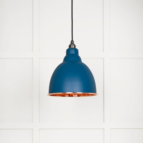 Hammered Copper Brindley Pendant in Upstream