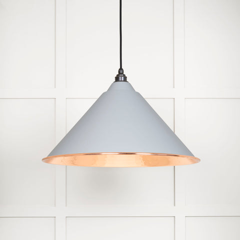 Hammered Copper Hockley Pendant in Birch