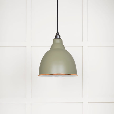 White Gloss Brindley Pendant in Tump