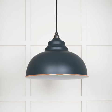 White Gloss Harborne Pendant in Soot