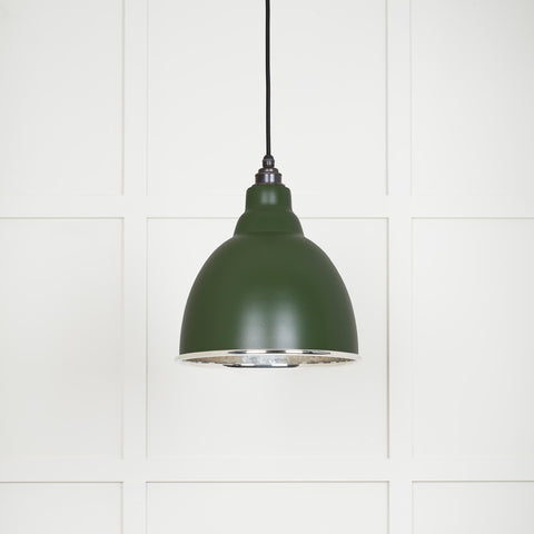 Hammered Nickel Brindley Pendant in Heath