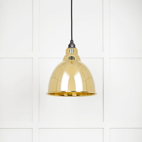 Hammered Brass Brindley Pendant