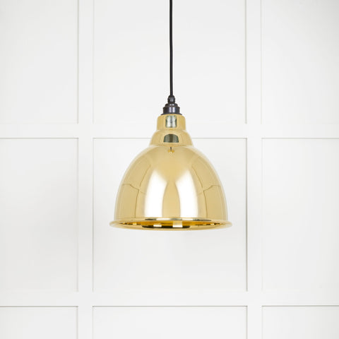 Smooth Brass Brindley Pendant