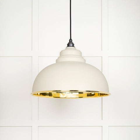 Smooth Brass Harborne Pendant in Teasel
