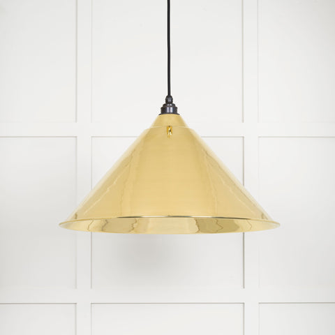 Smooth Brass Hockley Pendant