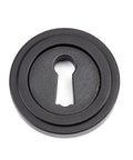 From The Anvil's Matt Black Round Escutcheon