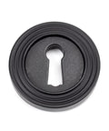 From The Anvil's Matt Black Round Escutcheon