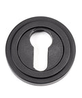 From The Anvil's Matt Black Round Euro Escutcheon