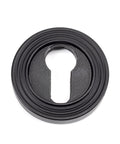 From The Anvil's Matt Black Round Euro Escutcheon