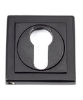 From The Anvil's Matt Black Round Euro Escutcheon