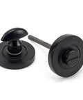 From The Anvil's Matt Black Round Thumbturn Set