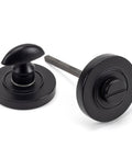 From The Anvil's Matt Black Round Thumbturn Set