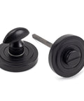 From The Anvil's Matt Black Round Thumbturn Set