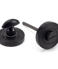 From The Anvil's Matt Black Round Thumbturn Set