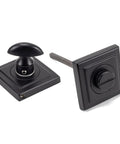 From The Anvil's Matt Black Round Thumbturn Set