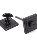 From The Anvil's Matt Black Round Thumbturn Set