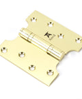 From The Anvil's Polished Brass Parliament Hinges SS (pair)