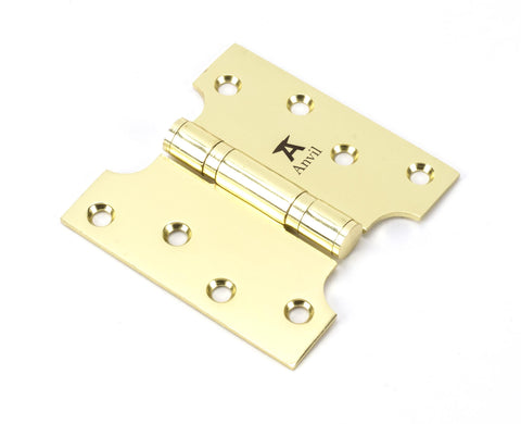 From The Anvil's Polished Brass Parliament Hinges SS (pair)