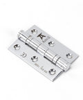 From The Anvil's Polished Chrome Ball Bearing Butt Hinge (pair) SS