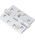 From The Anvil's Polished Chrome Ball Bearing Butt Hinge (pair) SS