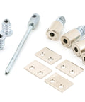From The Anvil's Polished Nickel Secure Stops (Pack of 4)