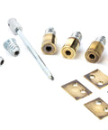 From The Anvil's Aged Brass Secure Stops (Pack of 4)