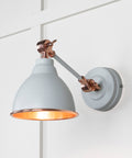 From The Anvil's Smooth Copper Smooth Copper Brindley Wall Light