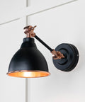 From The Anvil's Smooth Copper Smooth Copper Brindley Wall Light