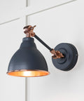 From The Anvil's Smooth Copper Smooth Copper Brindley Wall Light