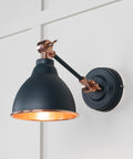 From The Anvil's Smooth Copper Smooth Copper Brindley Wall Light
