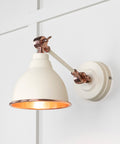 From The Anvil's Smooth Copper Smooth Copper Brindley Wall Light