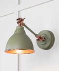 From The Anvil's Smooth Copper Smooth Copper Brindley Wall Light