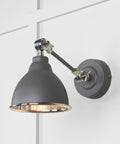 From The Anvil's Smooth Nickel Smooth Nickel Brindley Wall Light